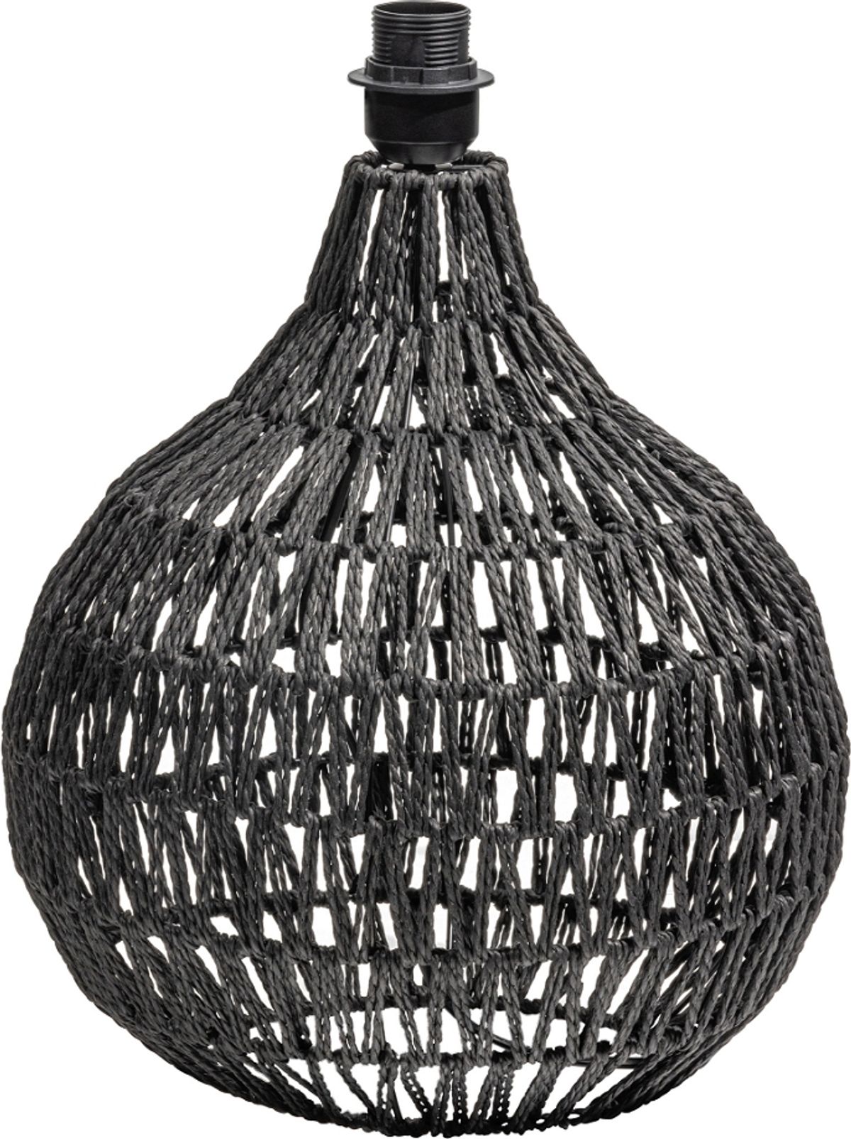 Macy, Bordlampe, sort, H44x31x31 cm