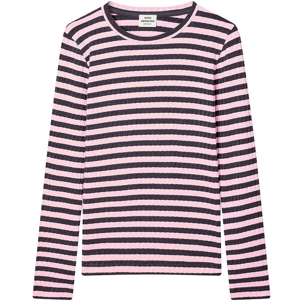 Mads Nørgaard Bluse - Rib - Classic Stripe Talika - Parisian Nig