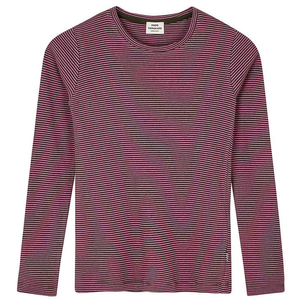 Mads Nørgaard Bluse - Rib - Talino - Rosin/Carmine Rose