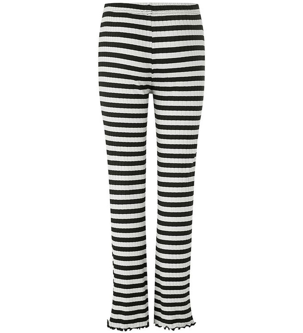 Mads Nørgaard Leggings - Lala - Black/Vanilla Ice