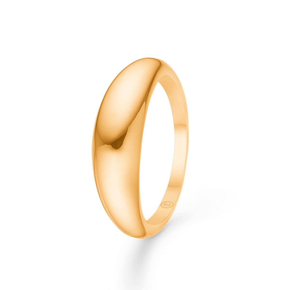 Mads Z Half Moon 14 kt guld ring, stor