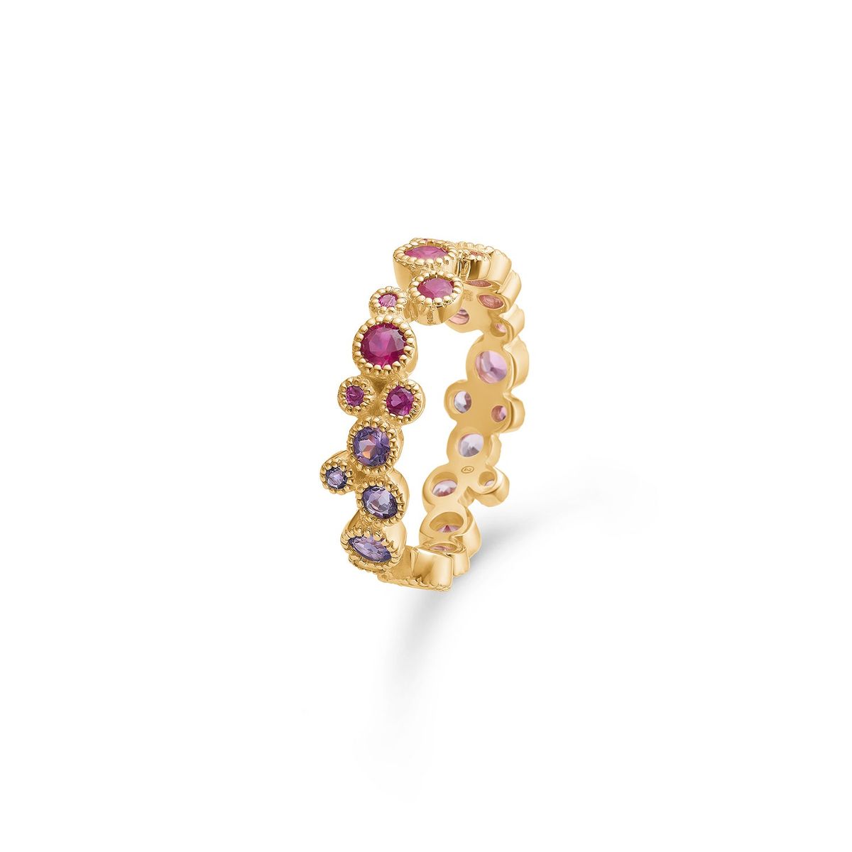 Mads.Z - Luxury Rainbow Red ring 14 kt. guld