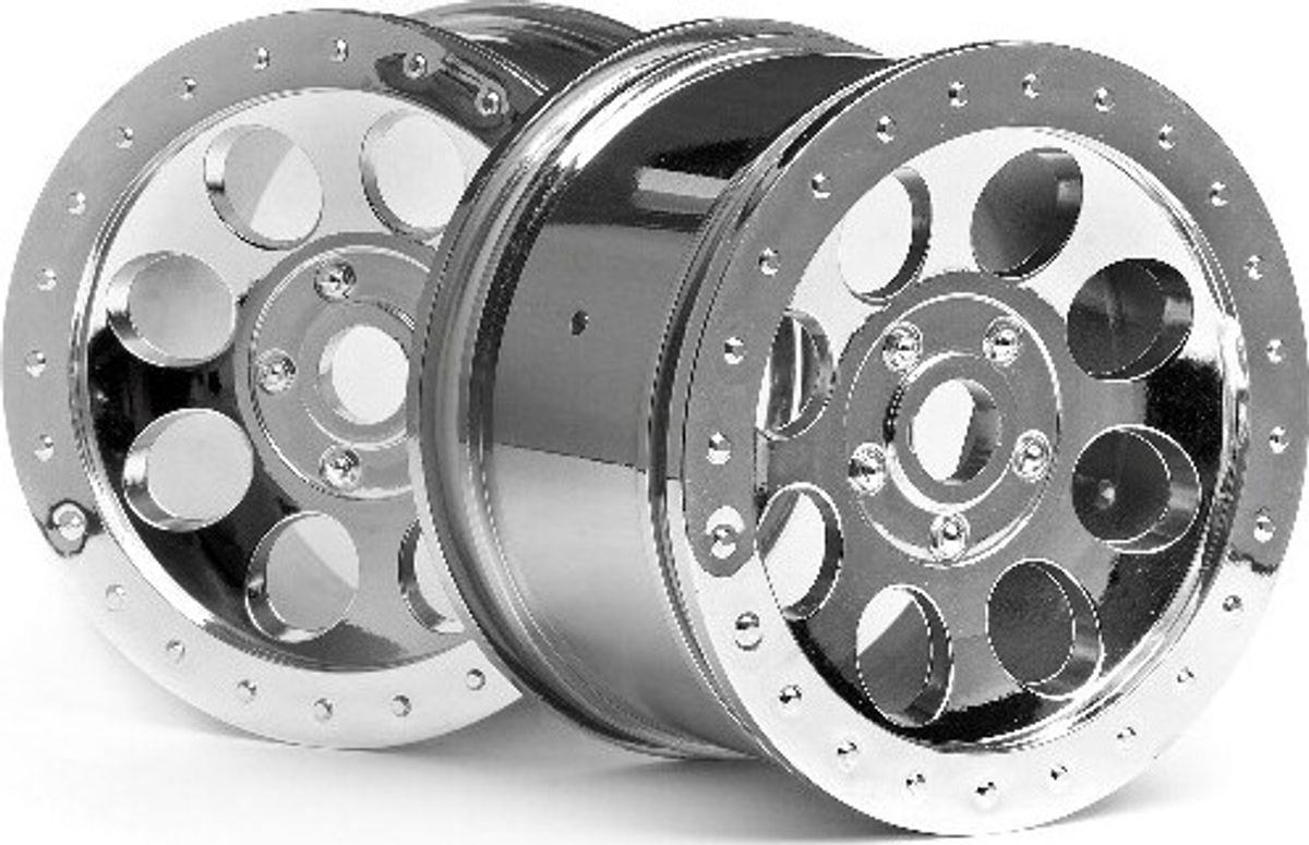 Mag-8 Wheel Chrome (83x56mm/2pcs) - Hp3187 - Hpi Racing