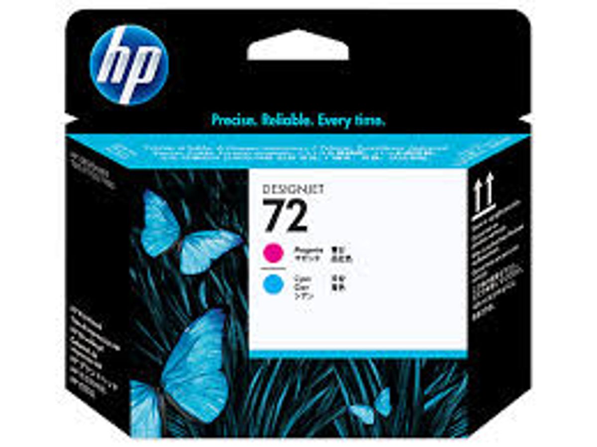 Magenta & cyan printhoved - HP nr.72 -