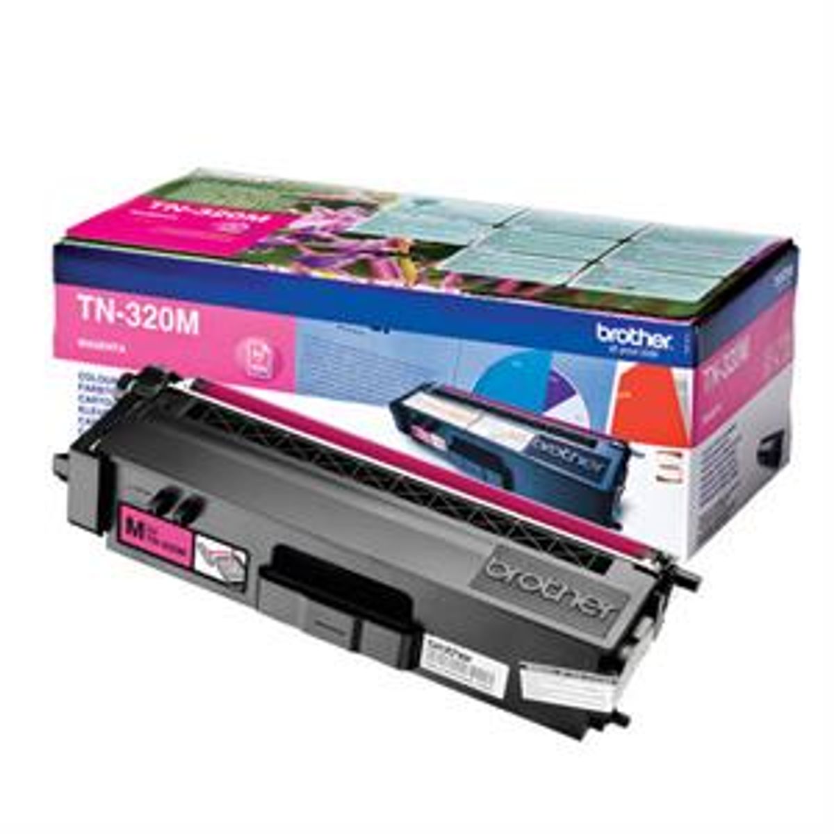 Magenta lasertoner TN-320M - Brother - 1.500 sider