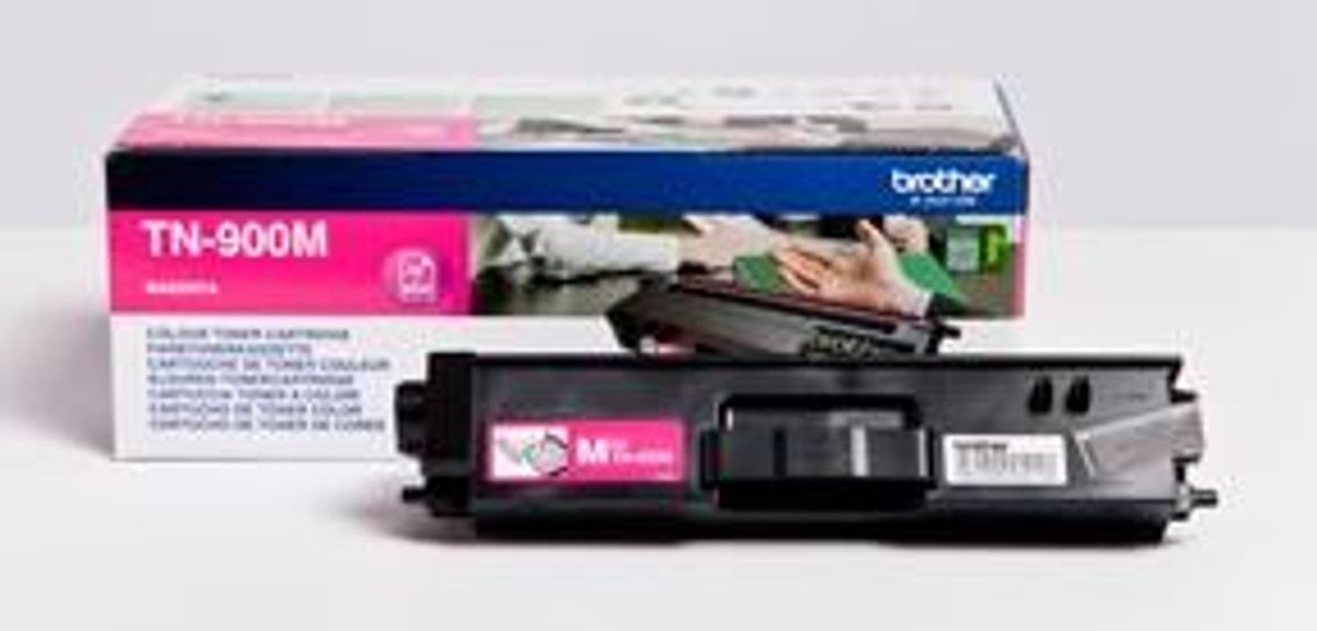 Magenta lasertoner TN-900M - Brother - 6.000 sider.