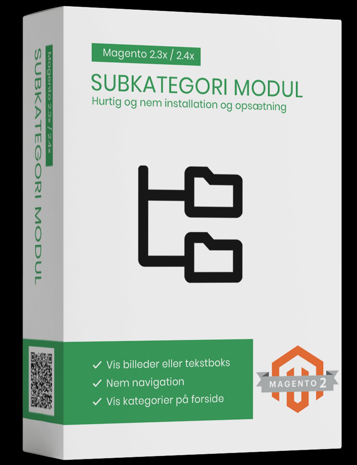 Magento2 subcategory billeder eller tekstbokse