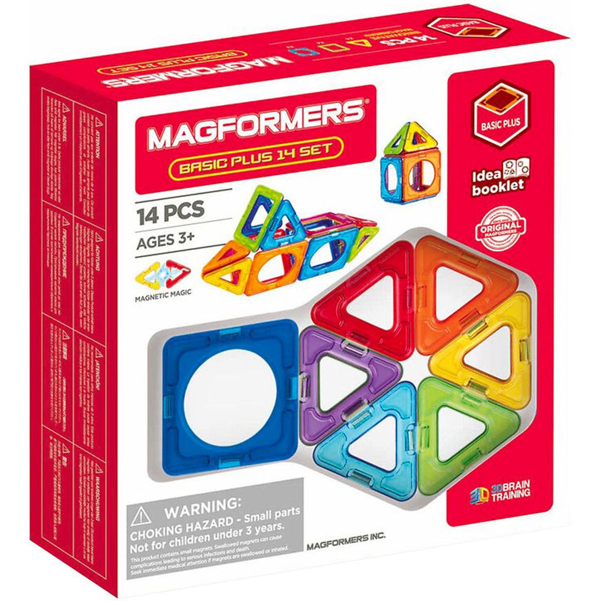 Magformers Magnetsæt - 14 Dele - Basic Plus