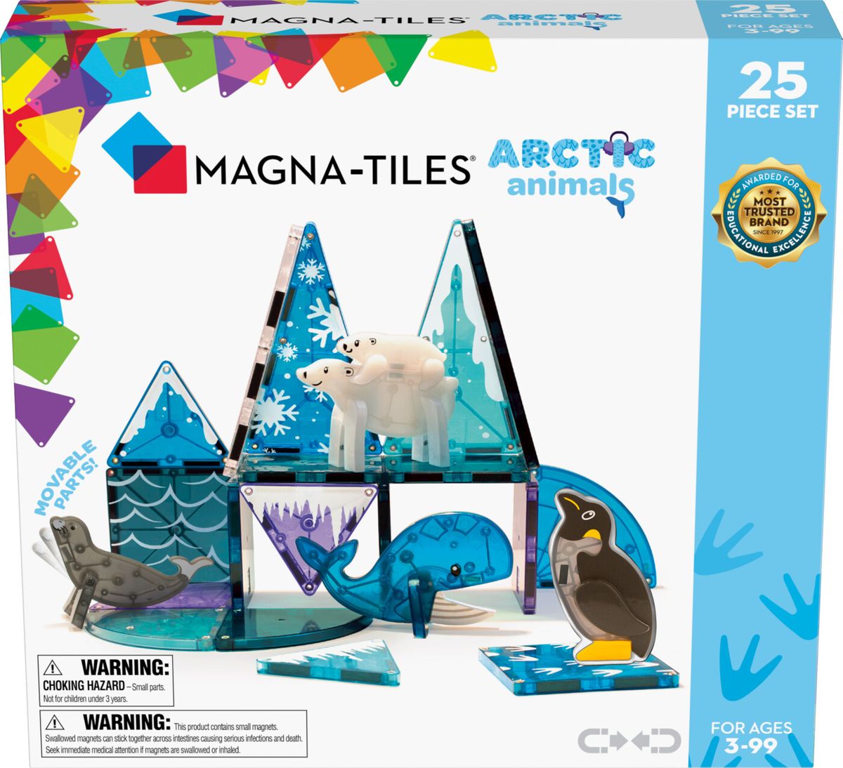 Magna-tiles - Arktiske Dyr Magnetsæt - 25 Dele