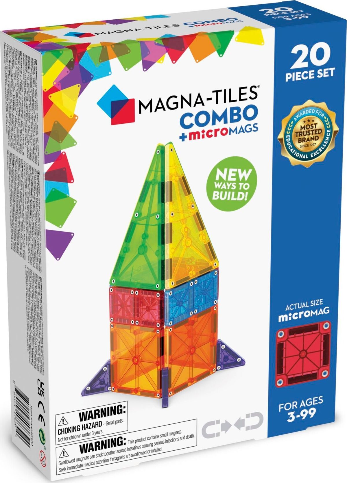 Magna-tiles - Combo + Micromags - 20 Dele