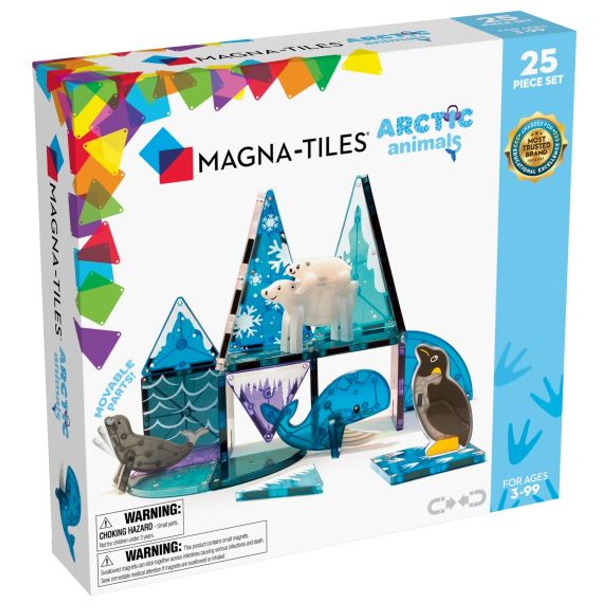 Magna-Tiles Magnetisk Legetøj - Arktiske Dyr - 25 dele