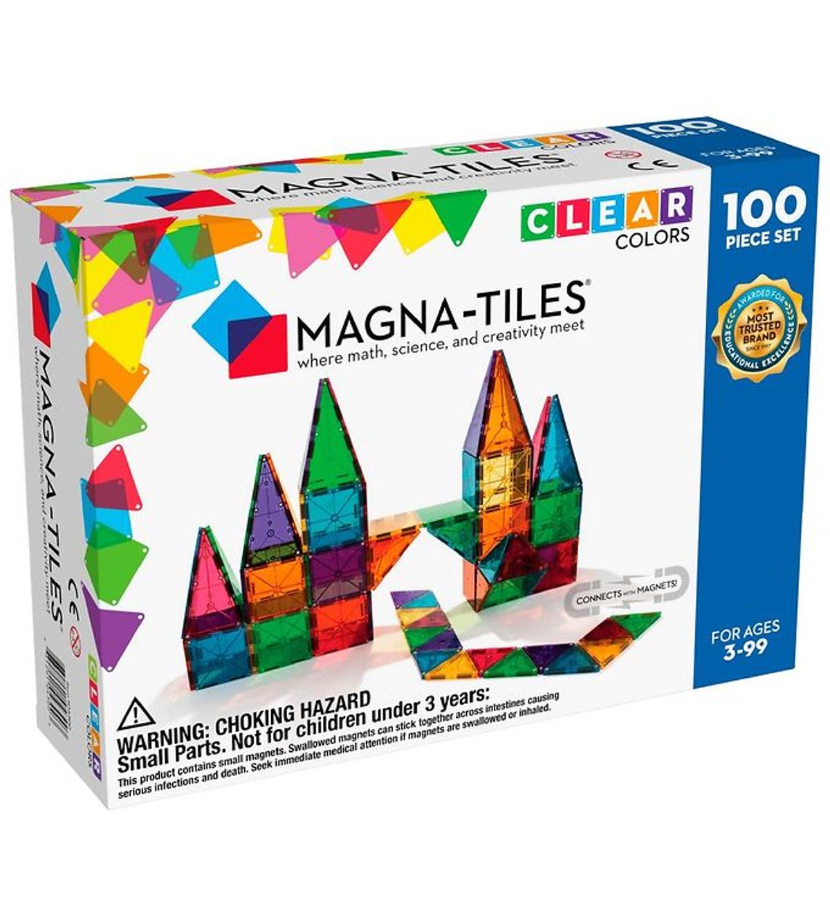 Magna-Tiles Magnetsæt - 100 Dele