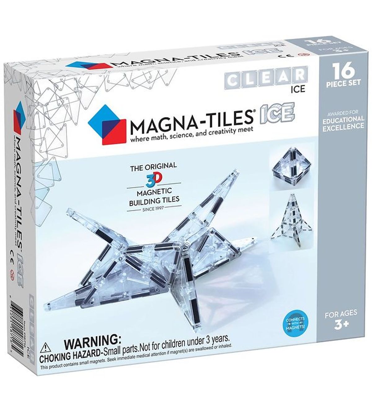 Magna-Tiles Magnetsæt - 16 Dele - Is