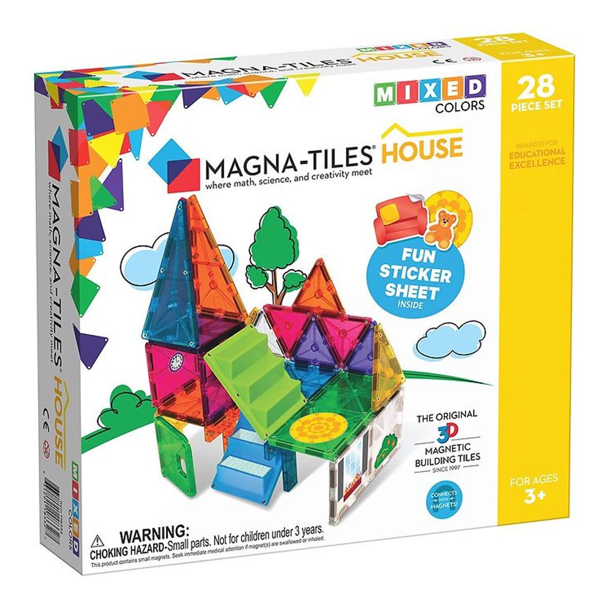 Magna-Tiles Magnetsæt - 28 Dele - Hus