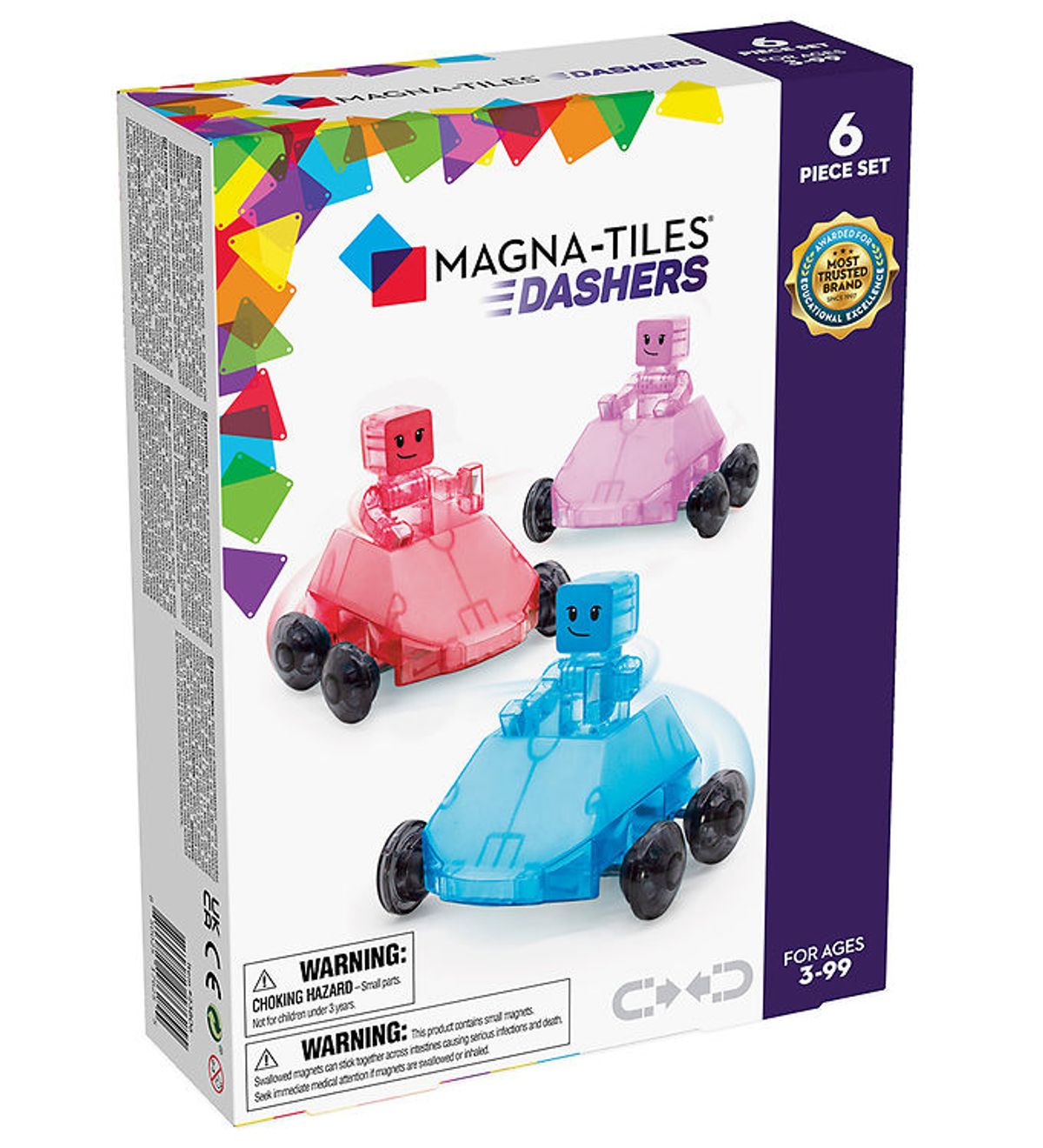 Magna-Tiles Magnetsæt - Dashers - 6 Dele