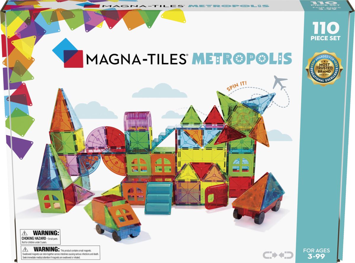 Magna-tiles - Metropolis Magnetsæt - 110 Dele