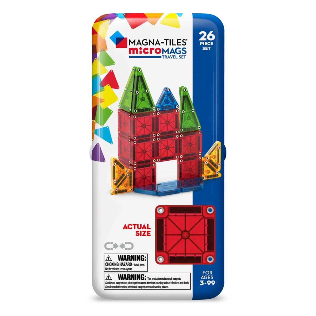 MAGNA-TILES micro MAGS Travel Tin case