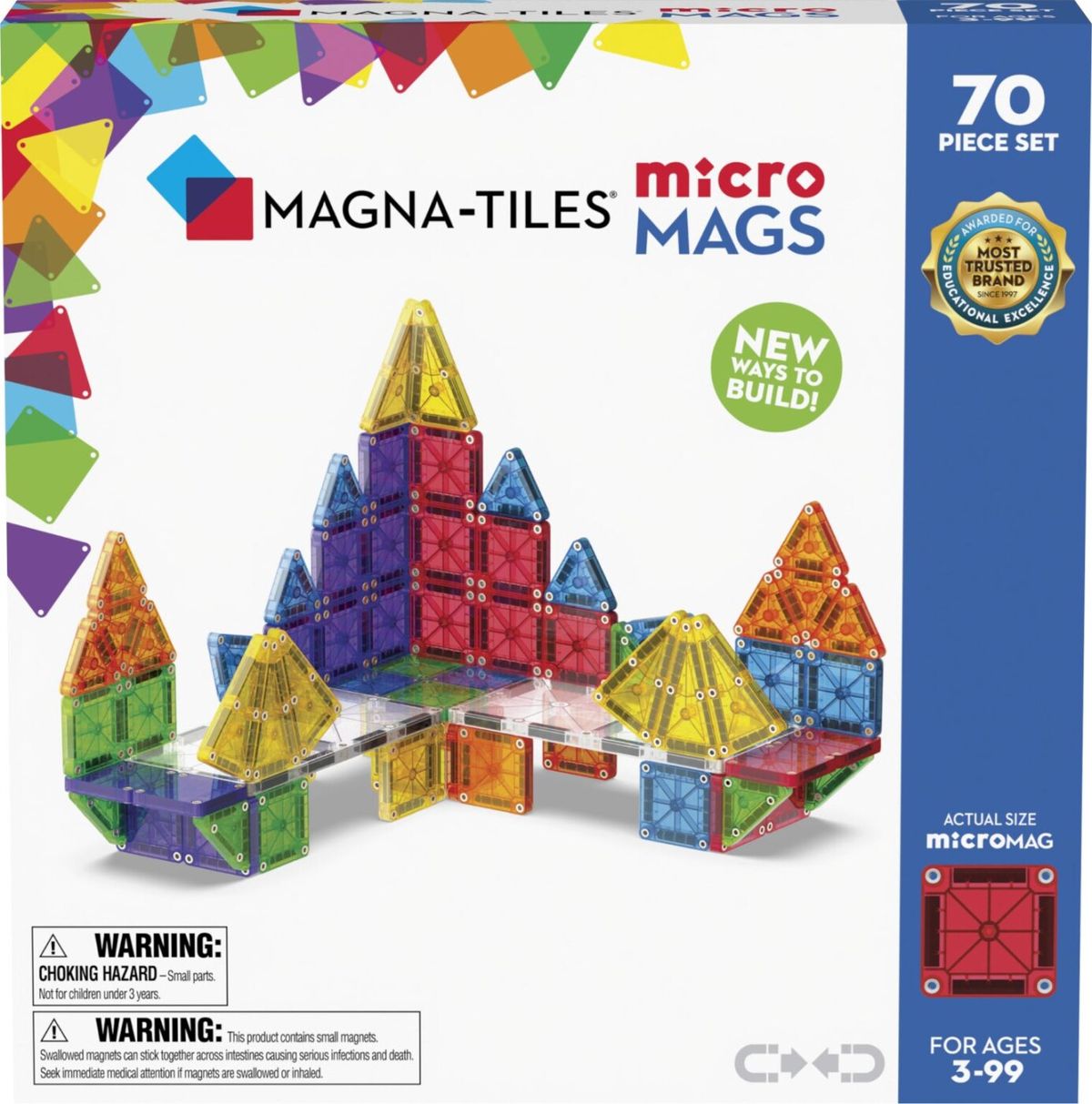 Magna-tiles - Micromags - 70 Dele