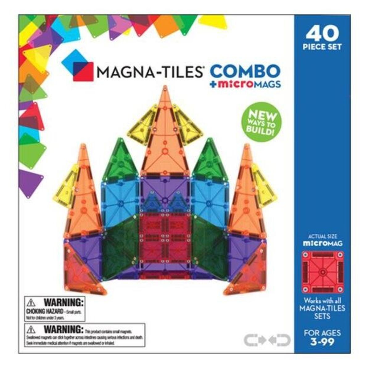 Magna-Tiles microMAGS Combo 46 dele