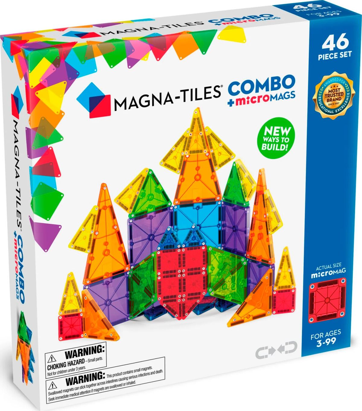 Magna-tiles - Micromags Kombi 46 Stk