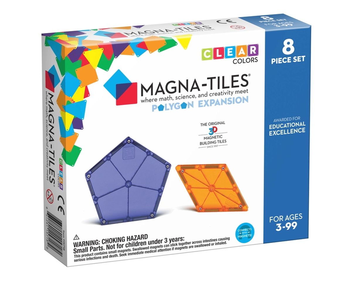 Magna-Tiles Polygons expansion sæt 8 stk