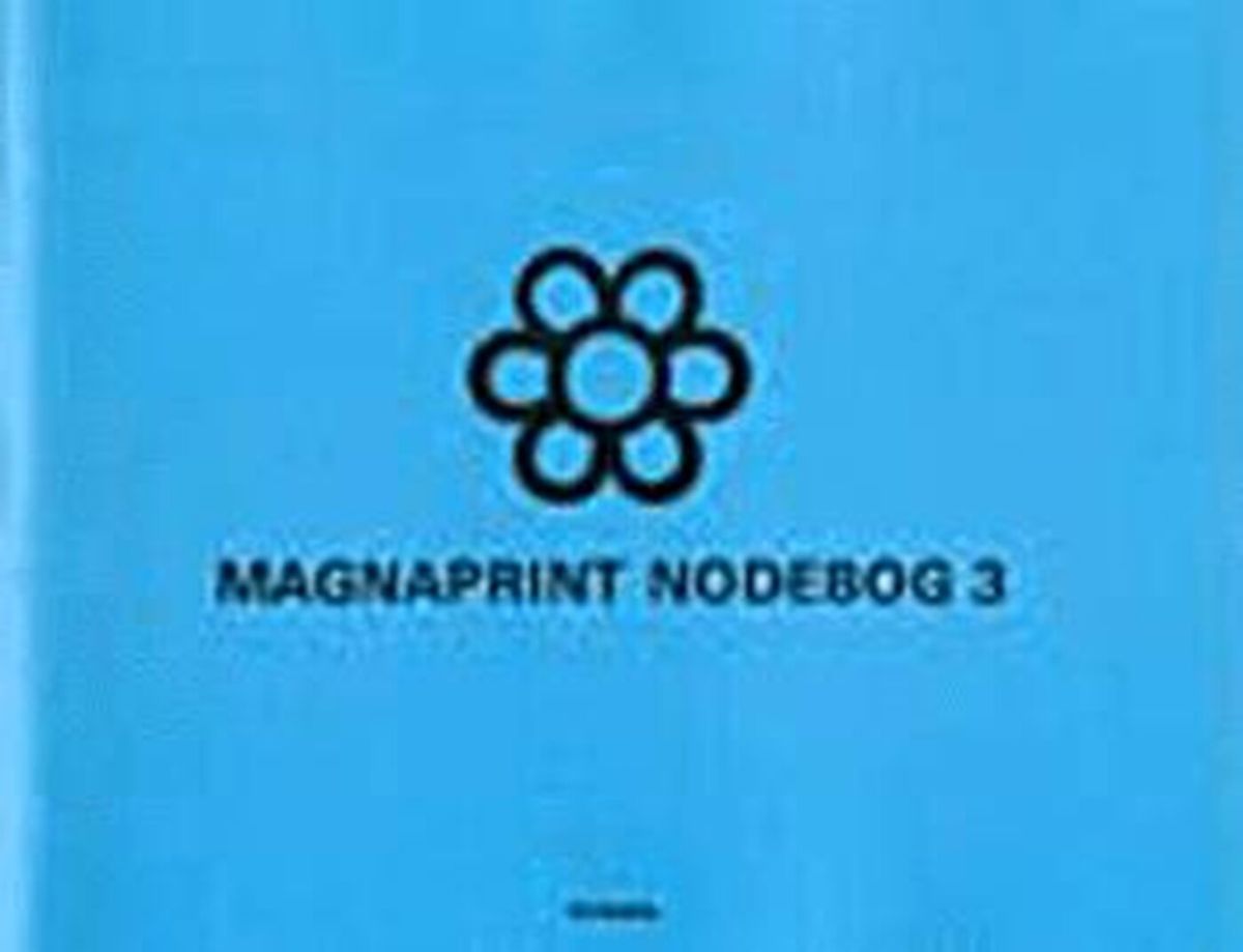 Magnaprint Nodebog 3 (blå) - Diverse - Bog