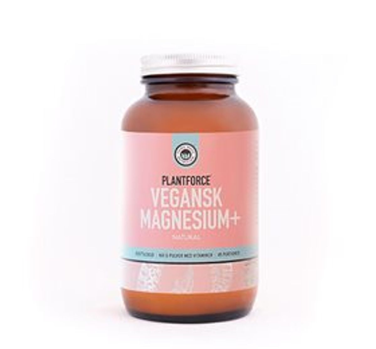 Magnesium+ Natural vegansk Plantforce &bull; 160g.