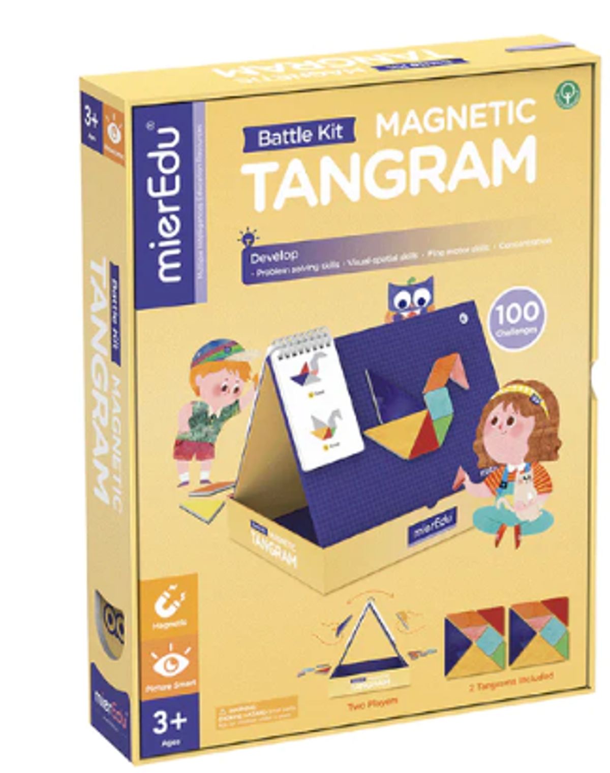 Magnetisk Tangram fra mieredu - Duel sæt