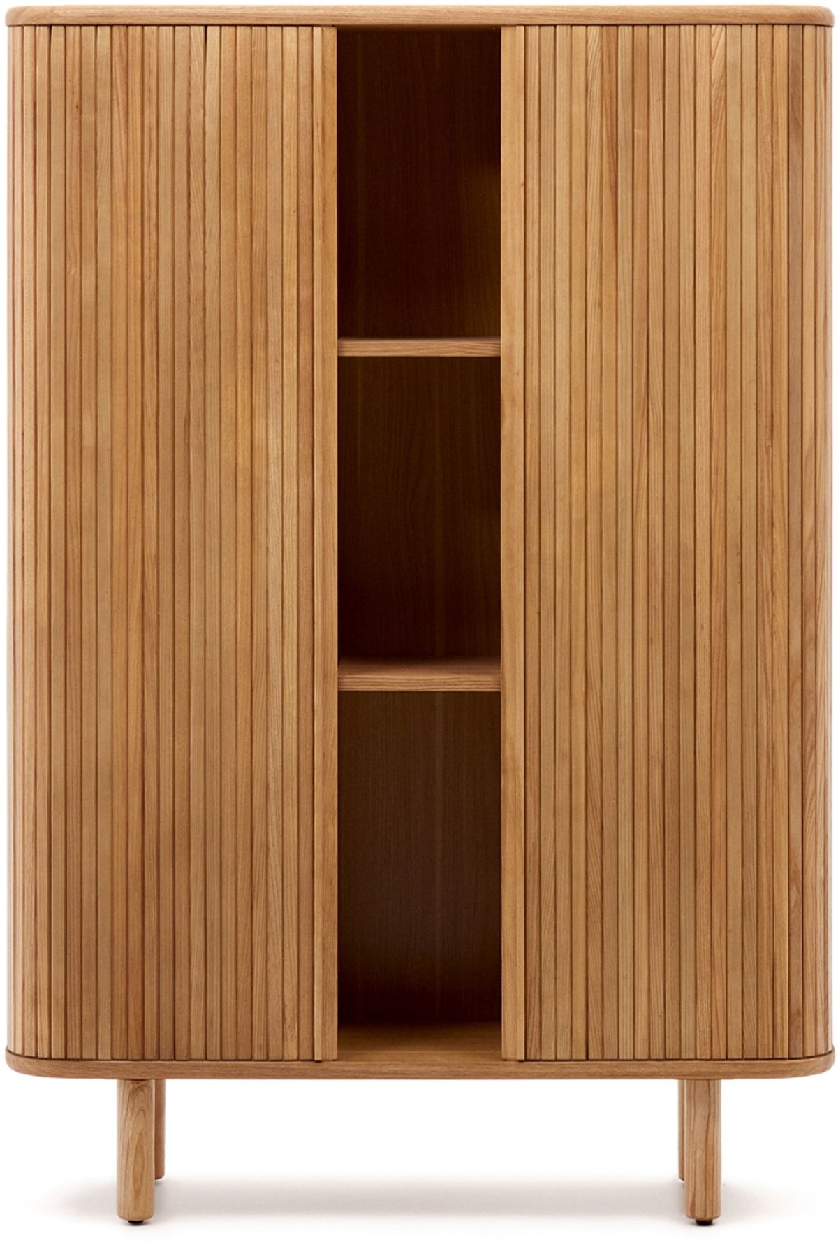 Mailen, Highboard, brun, H160x110x40 cm, asketræ