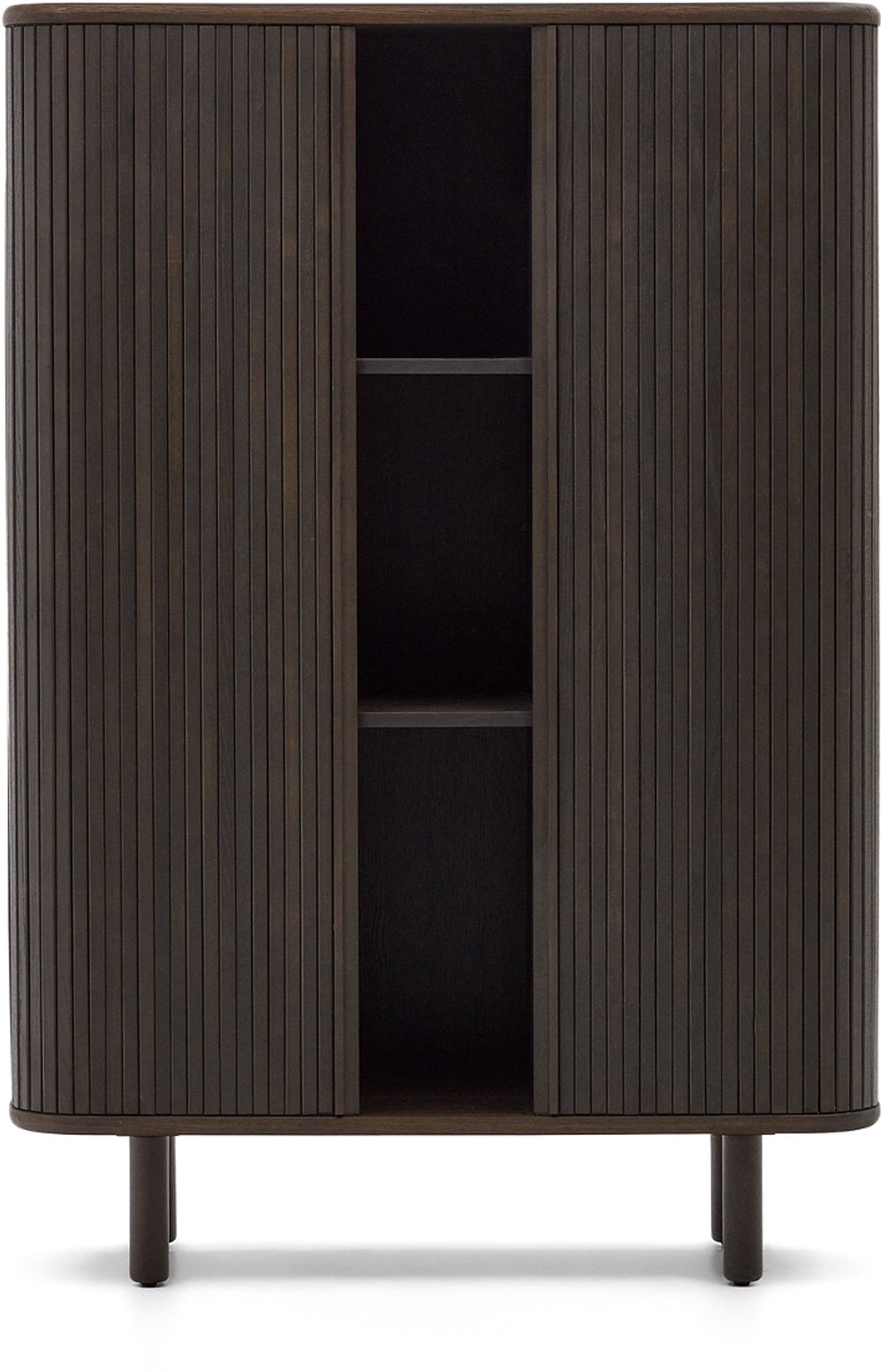 Mailen, Highboard, sort, H160x110x40 cm, asketræ