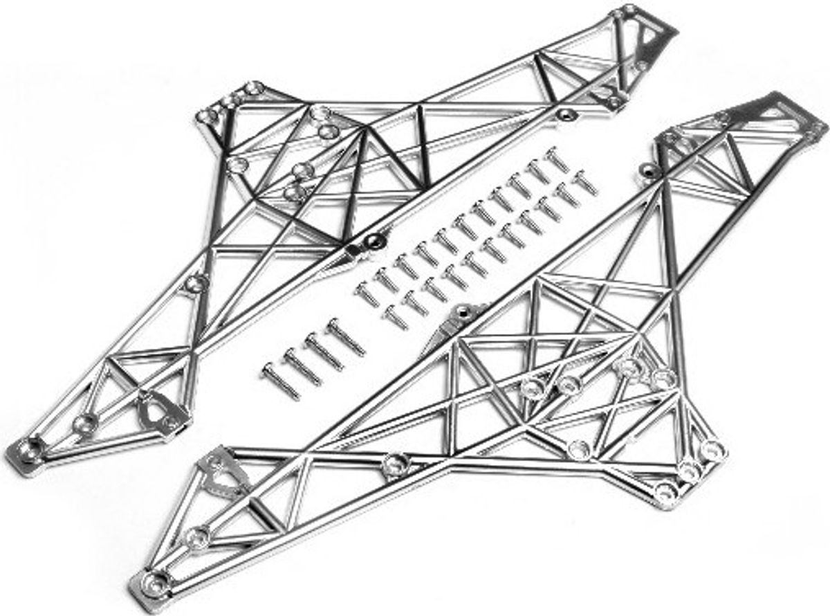 Main Chassis Set (matte Chrome) - Hp85254 - Hpi Racing