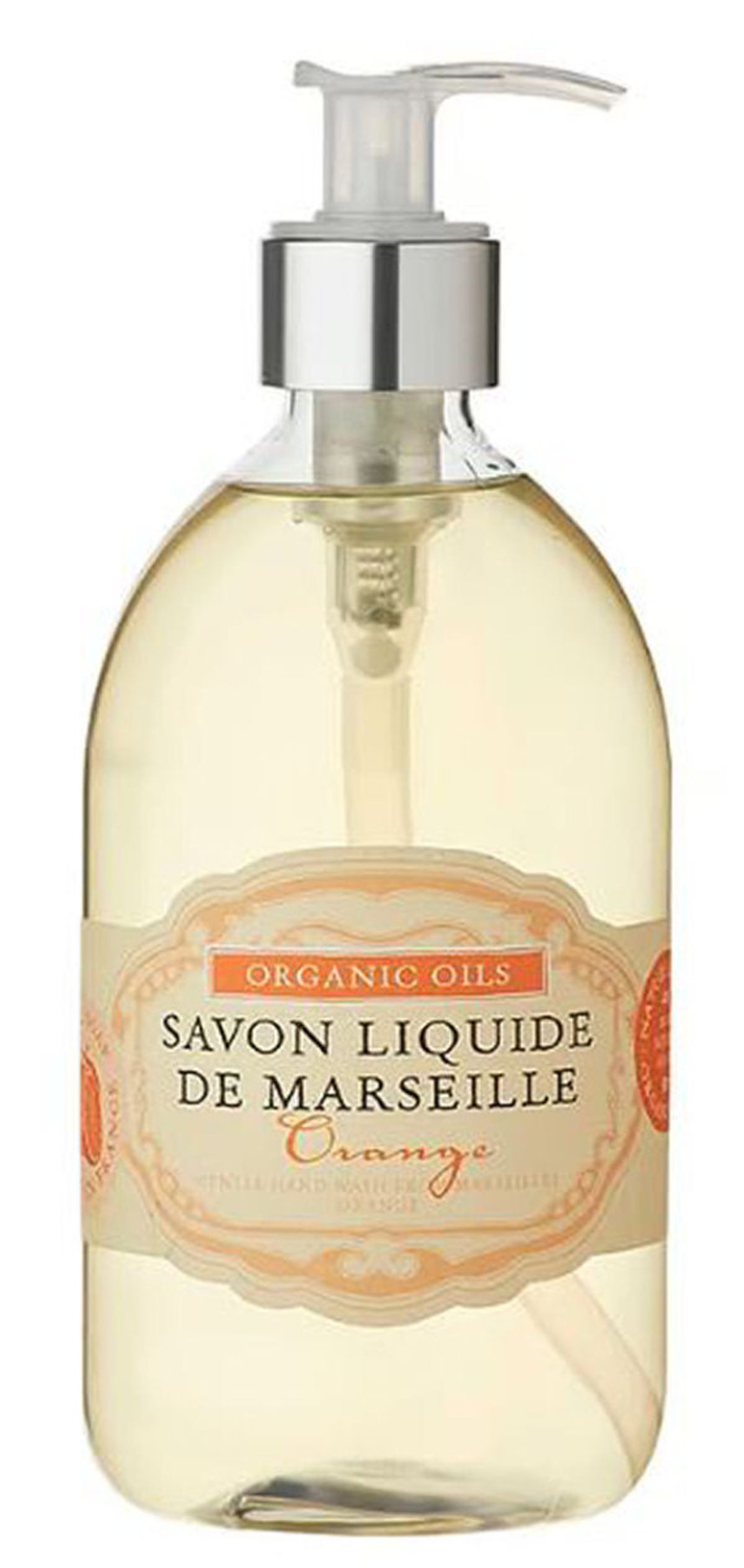 Maison belle savon liquide de marseille organic oils gentle hand wash orange 500ml