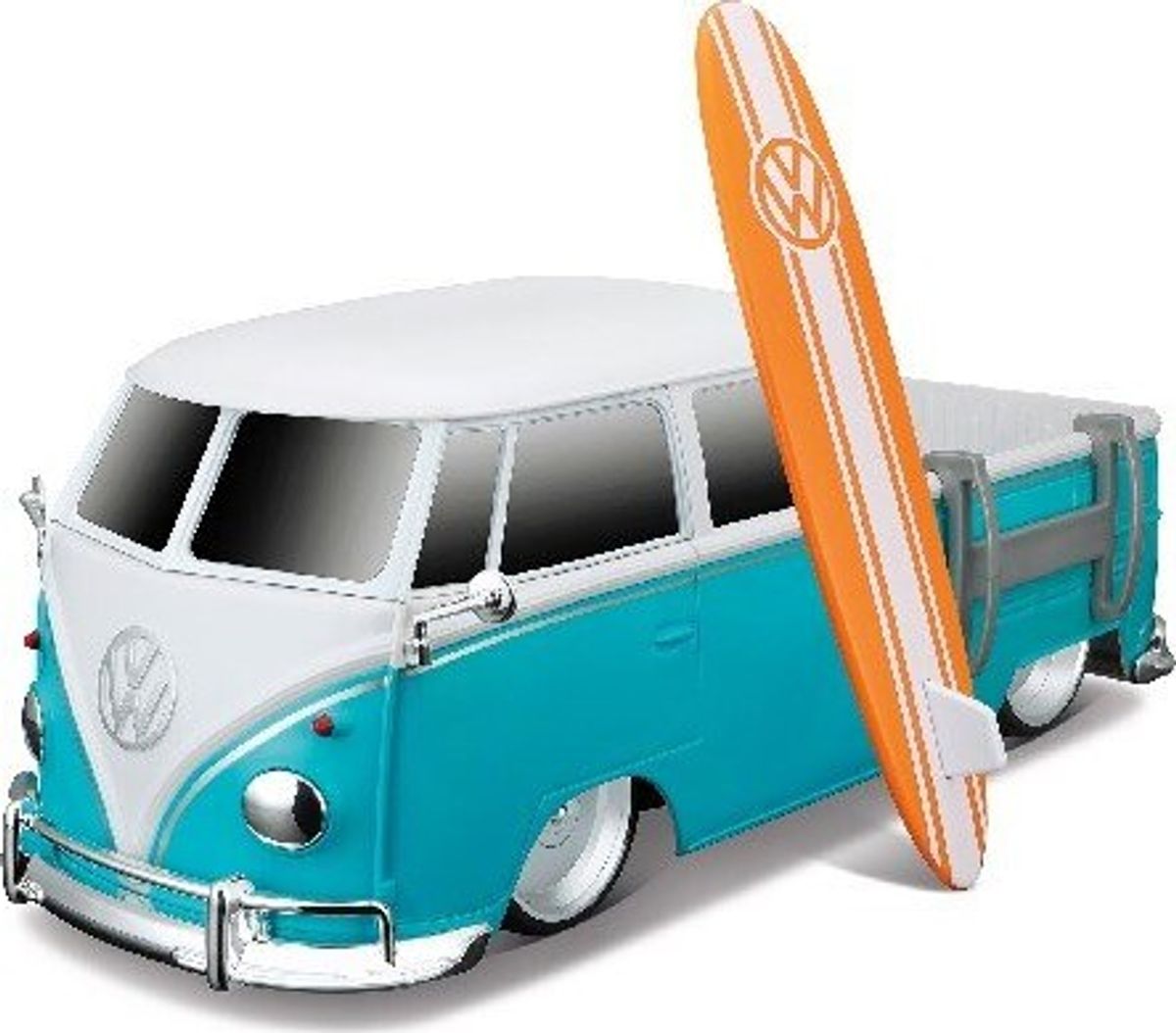 Maisto Tech Rc - Volkswagen Pickup Med Surfboard - 1:16 - Turkis