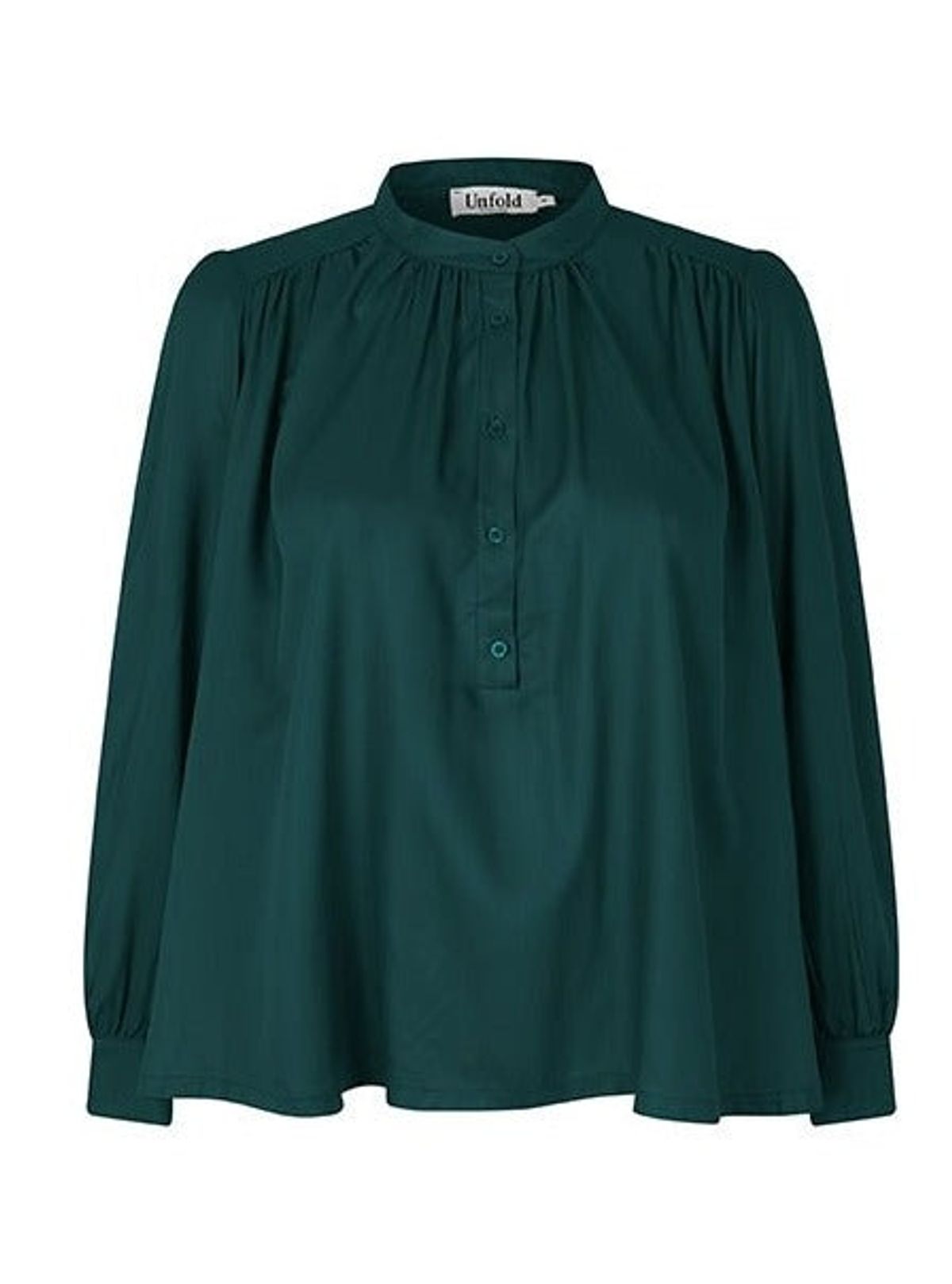 Maisy bluse i grøn twill viscose - L/46