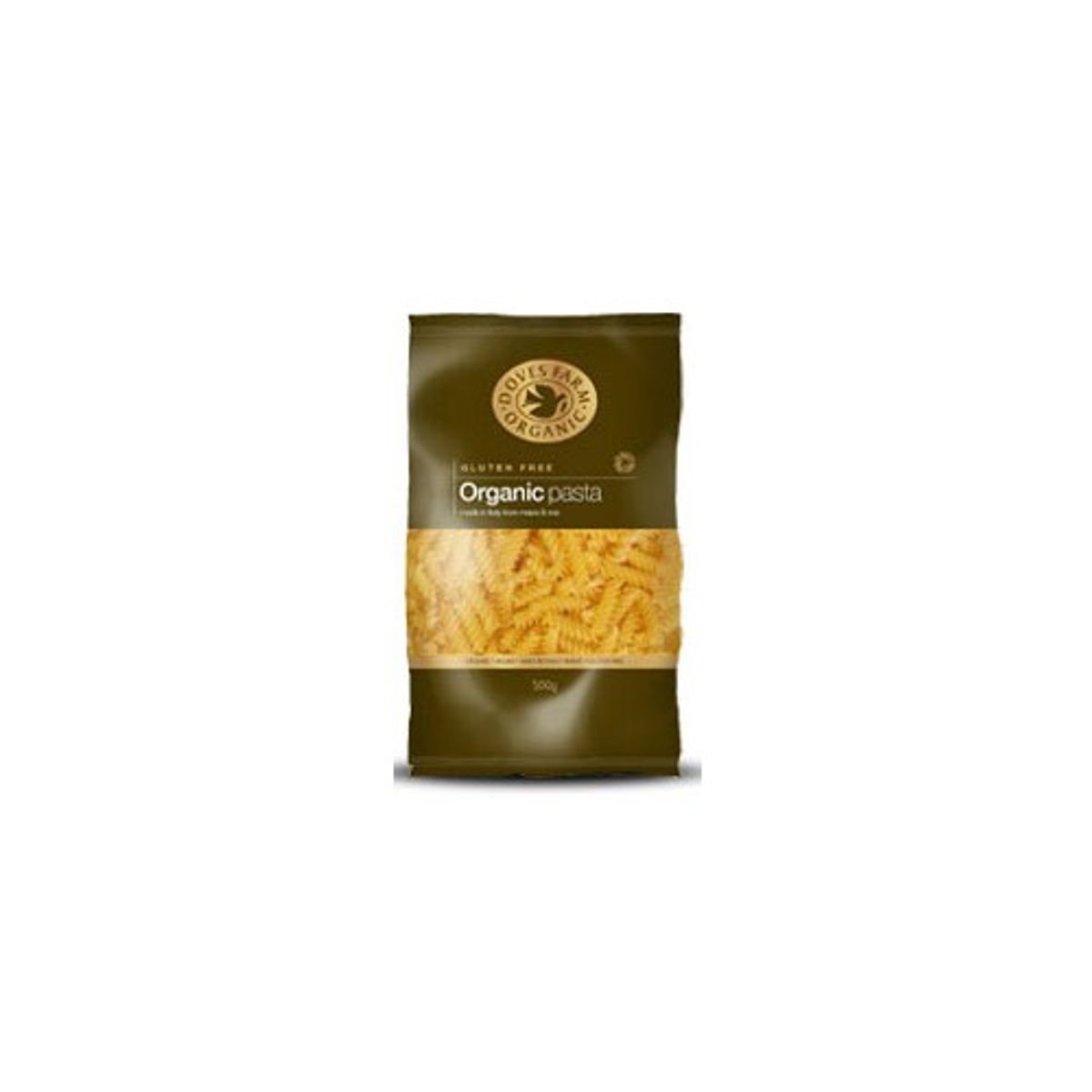 Majs & Ris Fusilli Pasta glutenfri, Økologisk- 500 gr - Doves