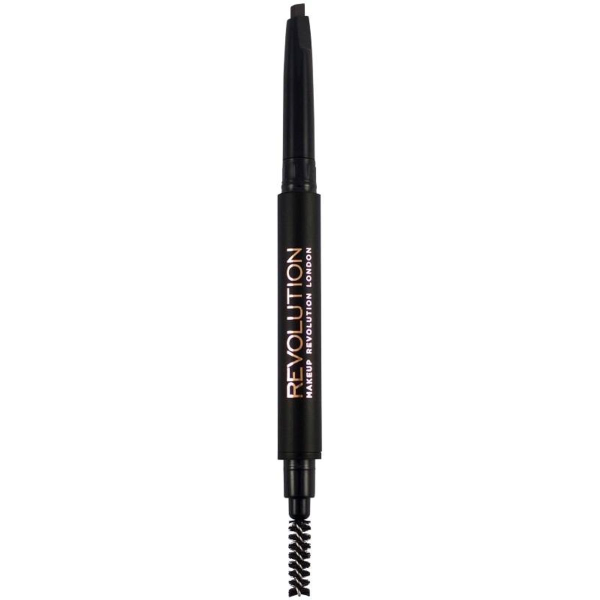 Makeup Revolution Duo Brow Pencil - Dark Brown