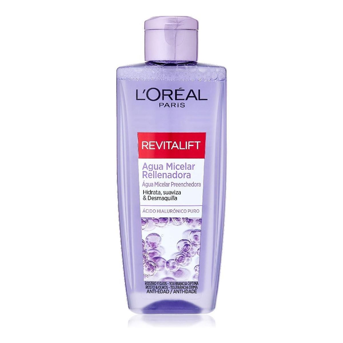 Makeupfjerner micellar vand Revitalift L'Oreal Make Up Fyldstoffer til ansigtslinjer (200 ml)