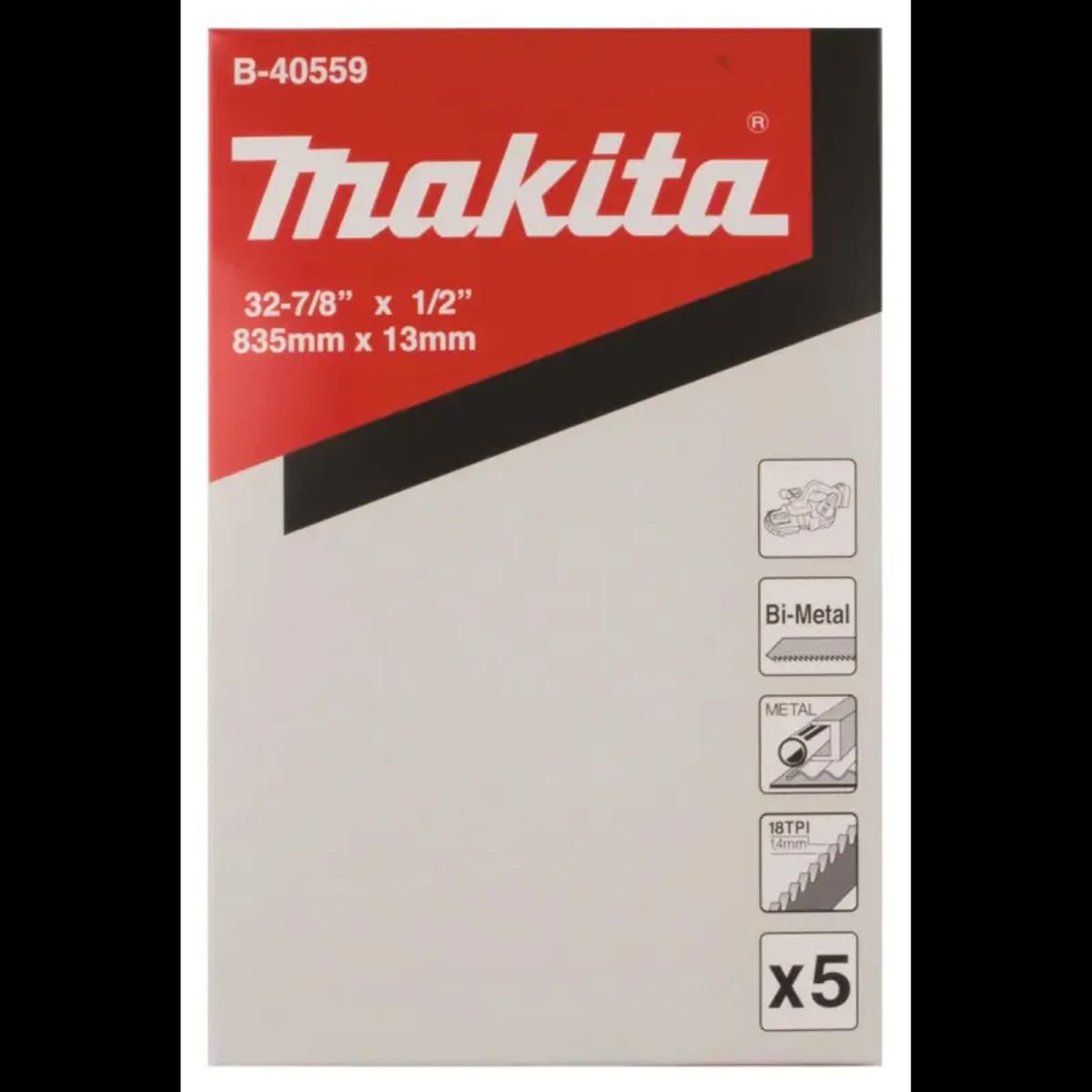 Makita Båndsavklinge 18z/" Bim 5stk - B-40559