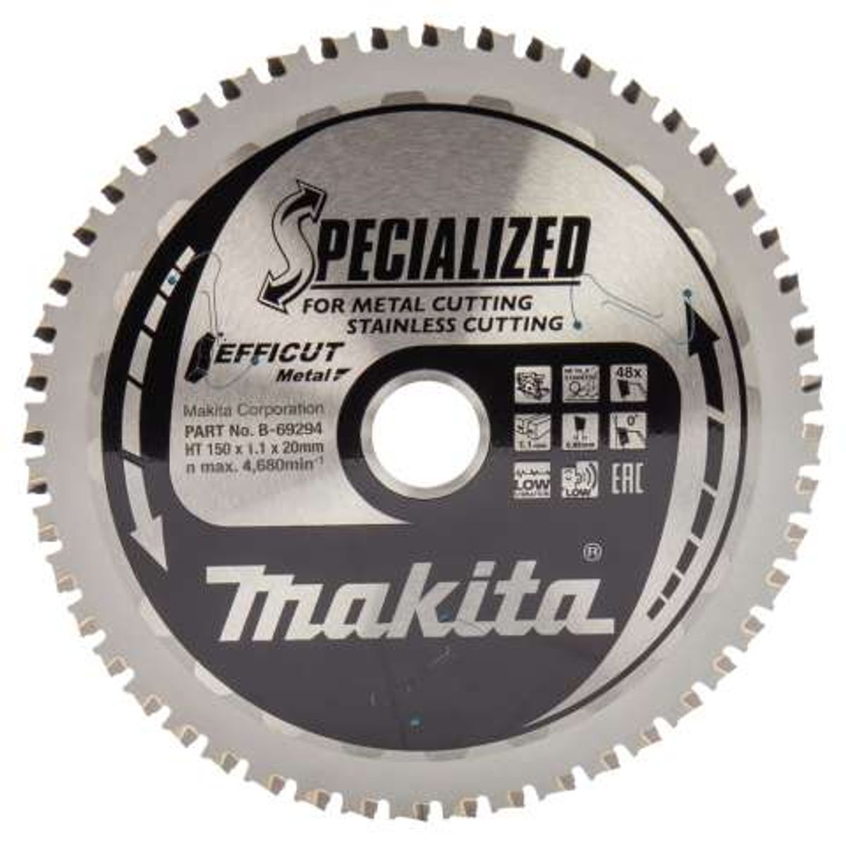 MAKITA KLINGE 150X20MM 48T, EFFICUT METAL