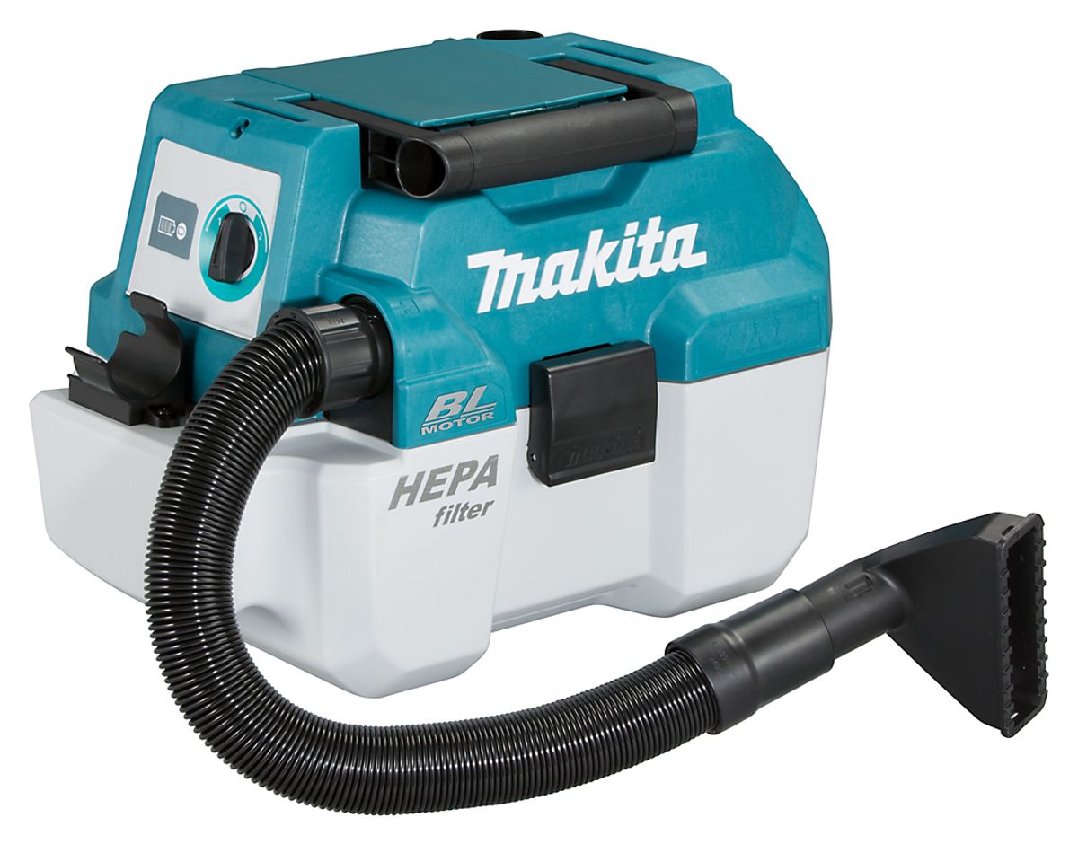 Makita Støvsuger 18V. Til tør- og vådsugning. Poseløs. Uden batteri & lader. DVC750LZ