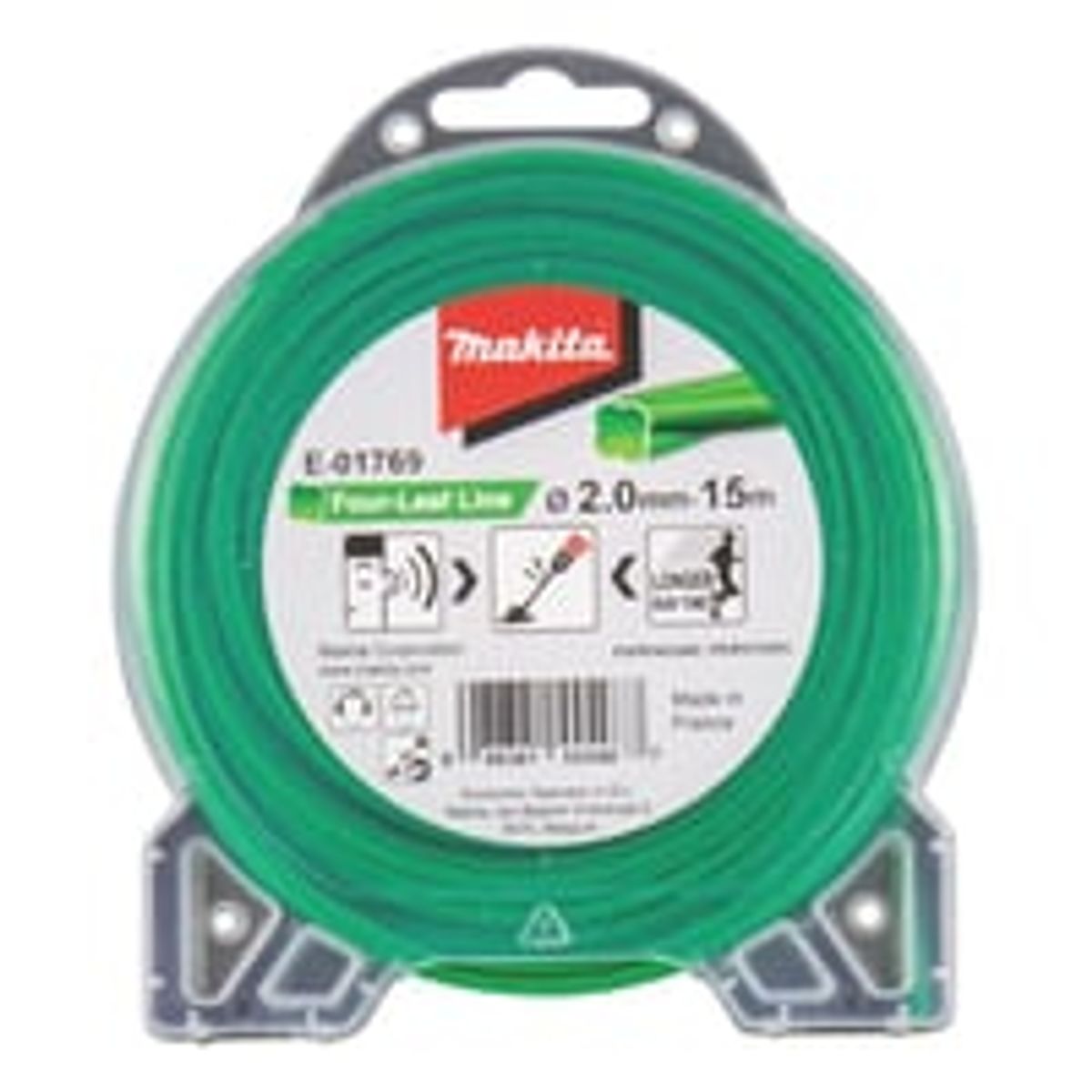 Makita trimmertrd, 2 mm, nylon, 15 meter, E-01769