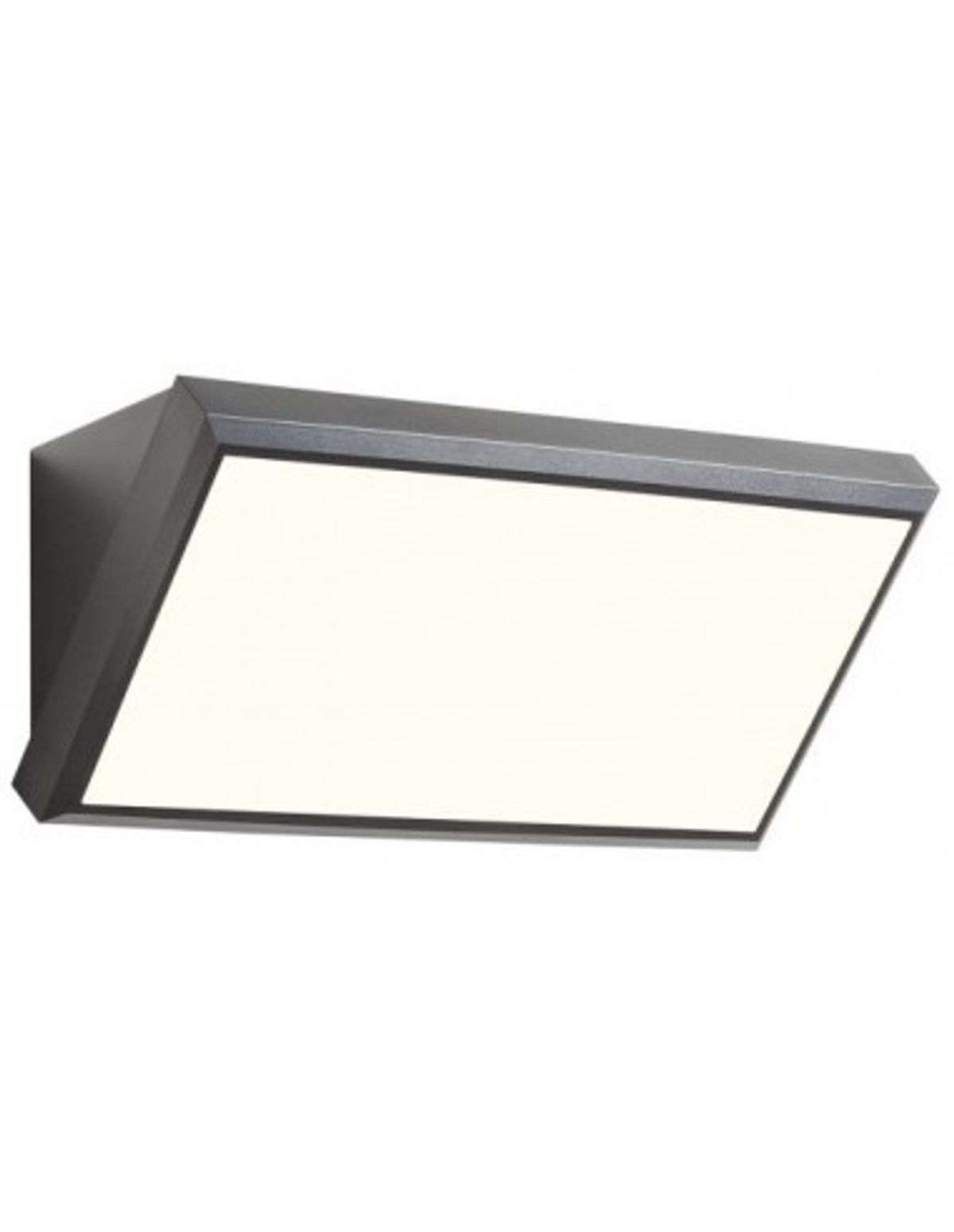 MAKO Væglampe i abs og polycarbonat B26,5 cm 1 x 12W SMD LED - Mat mørkegrå