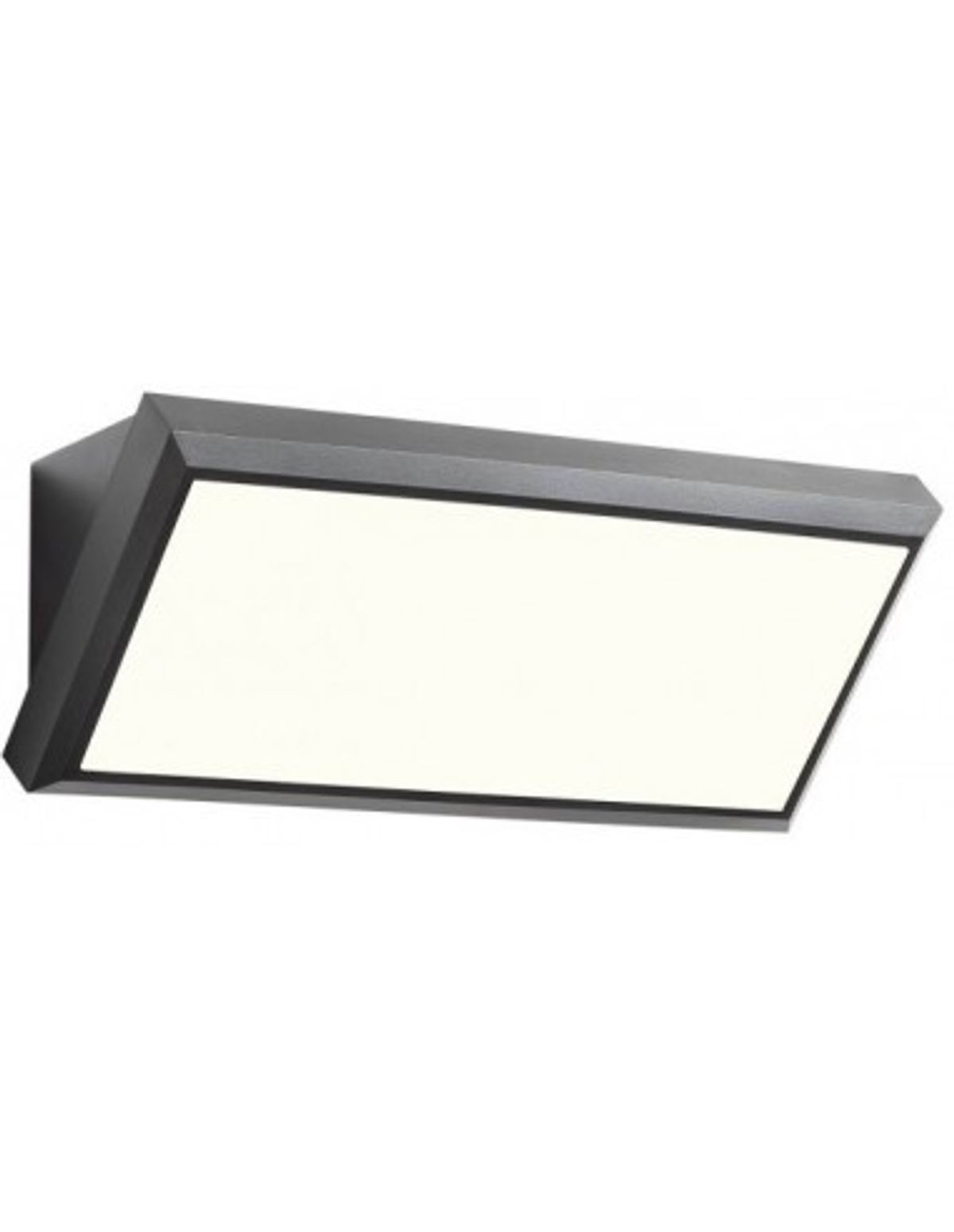 MAKO Væglampe i abs og polycarbonat B32 cm 1 x 21W SMD LED - Mat mørkegrå