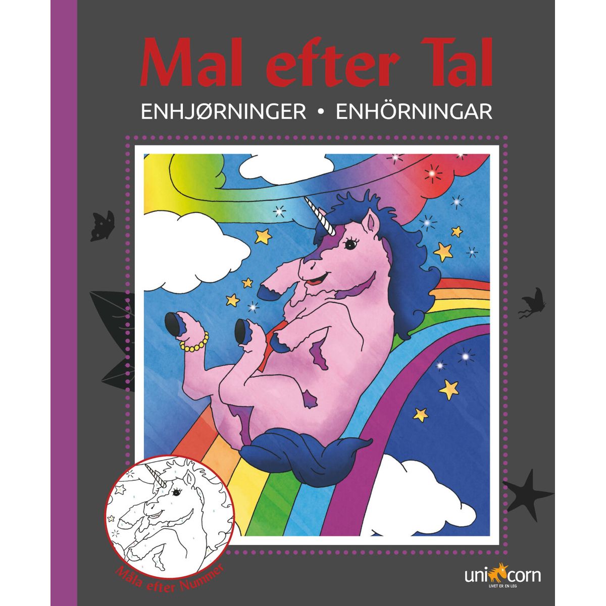 Mal Efter Tal - Enhjørninger - Diverse - Bog