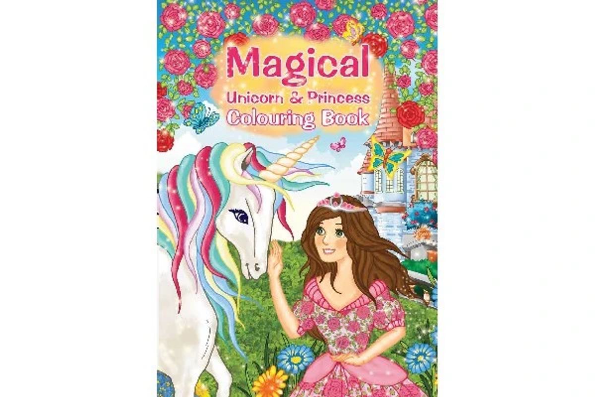 Malebog A4 Magical Unicorn & Princess 16 sider - 789861