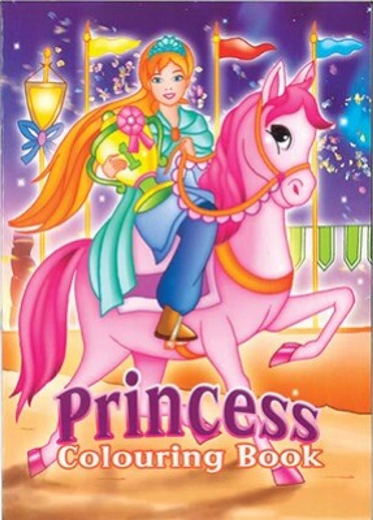 Malebog A4 Princess & Horse 16 Sider - Diverse - Bog