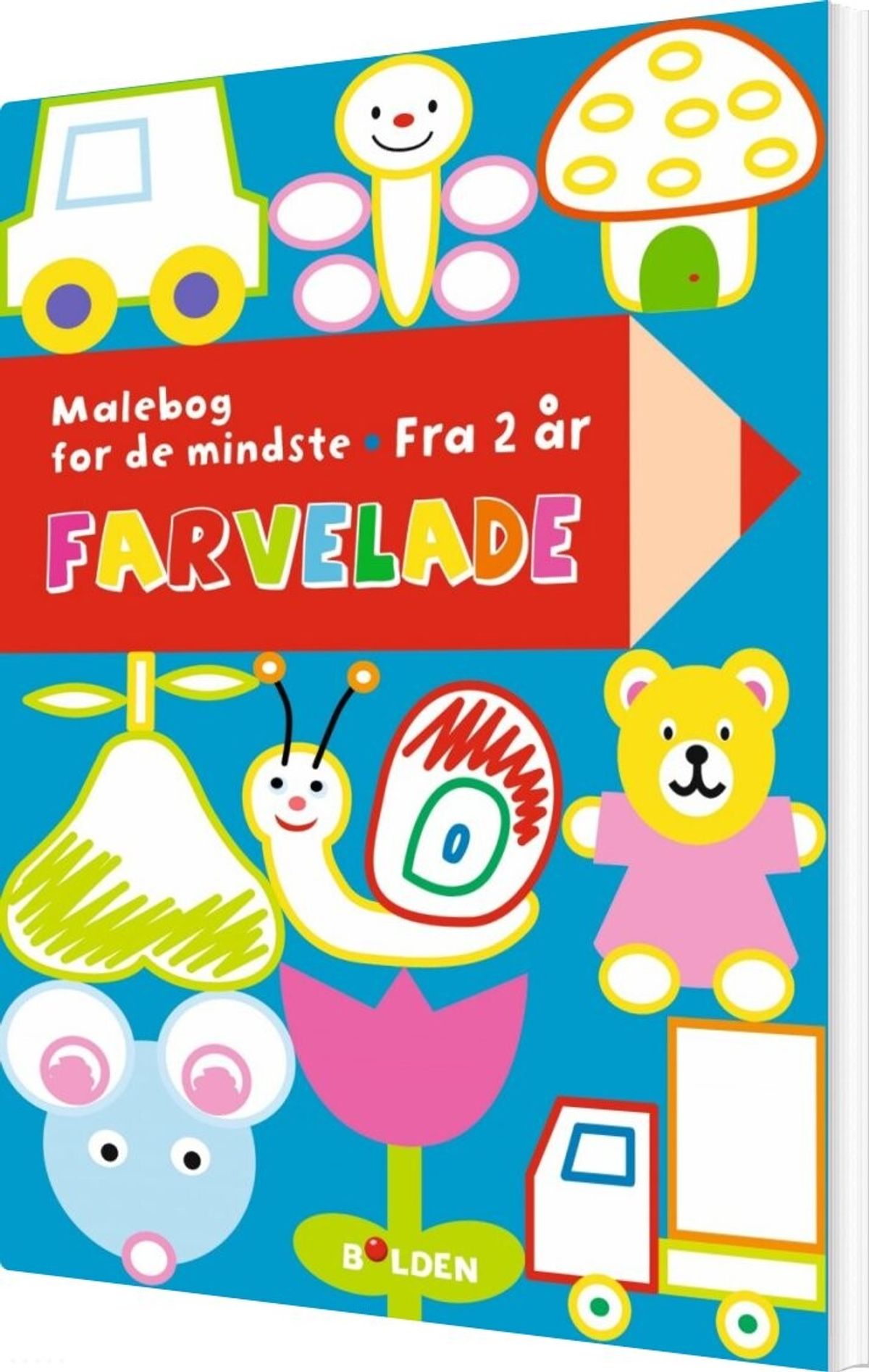 Malebog - Farvelade For De Mindste - Fra 2 år - Diverse - Bog