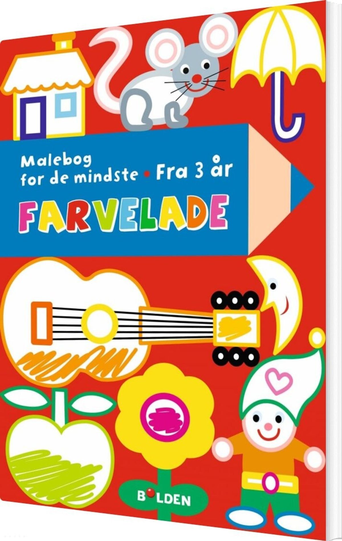 Malebog - Farvelade For De Mindste - Fra 3 år - Diverse - Bog