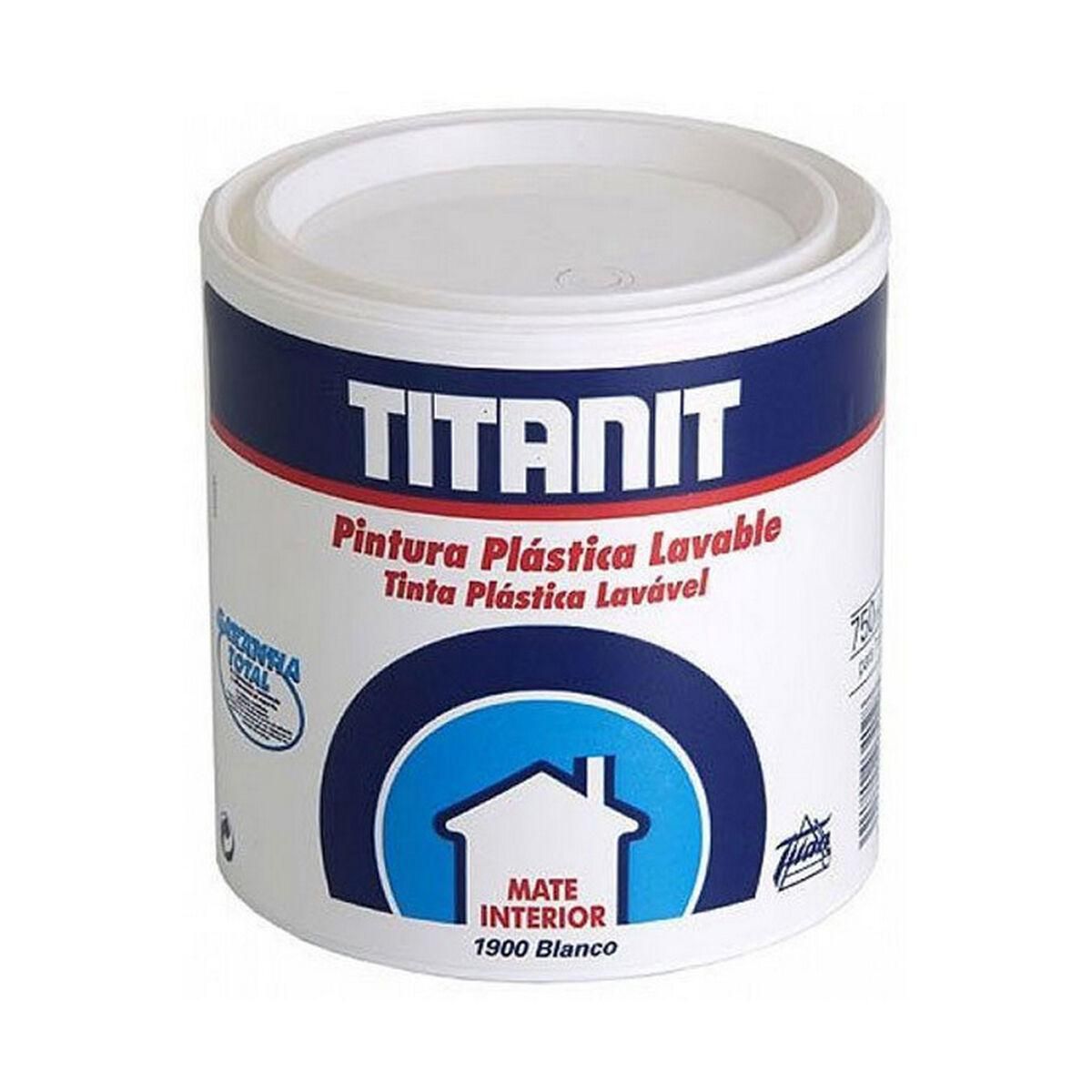 Maling Titanlux Titanit 029190034 Ceiling Væg Kan vaskes Hvid 750 ml Mat