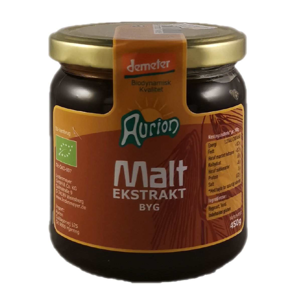 Maltekstrakt Aurion 450 g - Biodynamisk